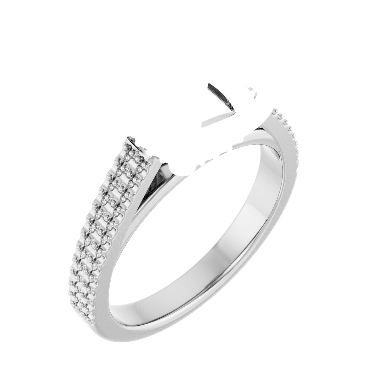 Hidden Halo-Style Engagement Ring