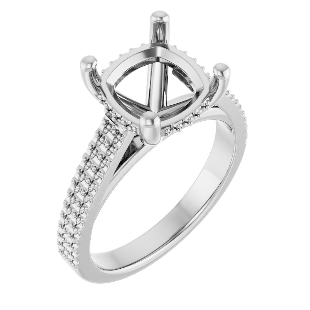 Hidden Halo-Style Engagement Ring