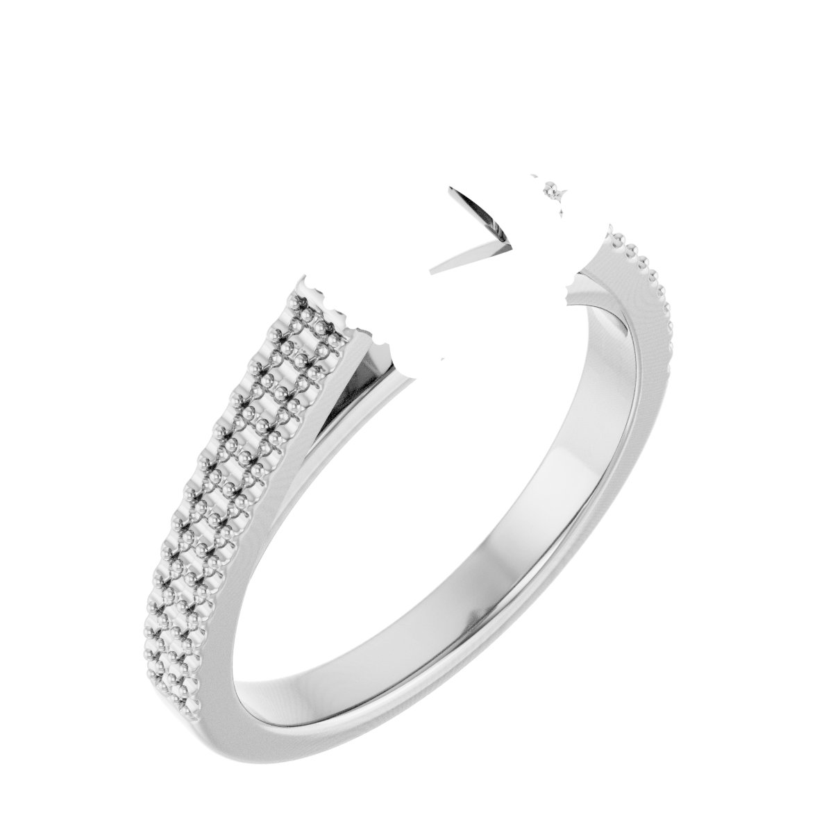 Hidden Halo-Style Engagement Ring