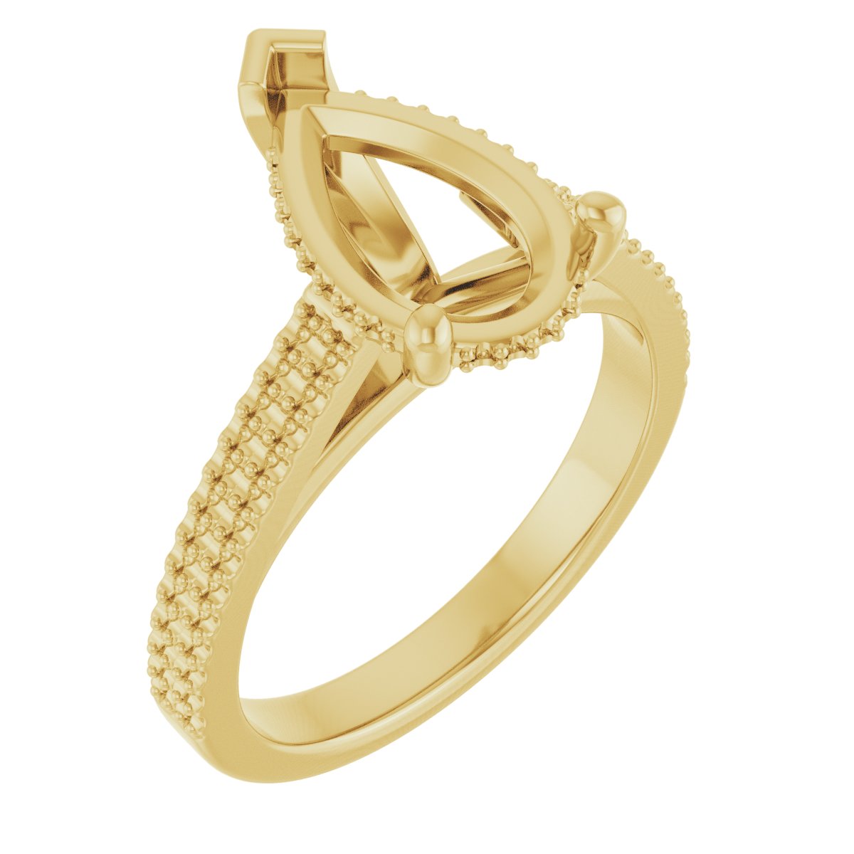 Hidden Halo-Style Engagement Ring