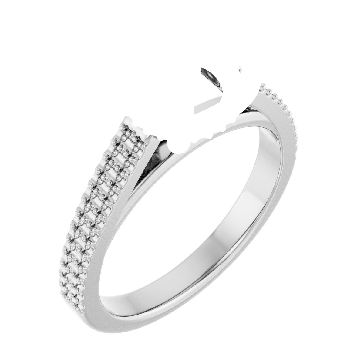 Hidden Halo-Style Engagement Ring