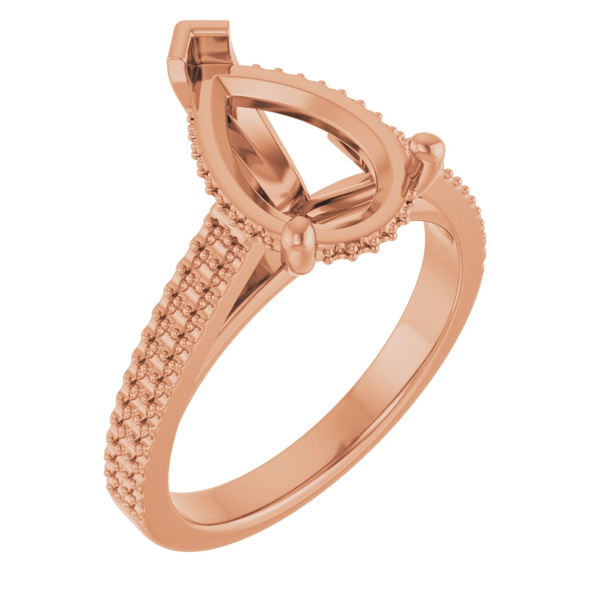 Hidden Halo-Style Engagement Ring