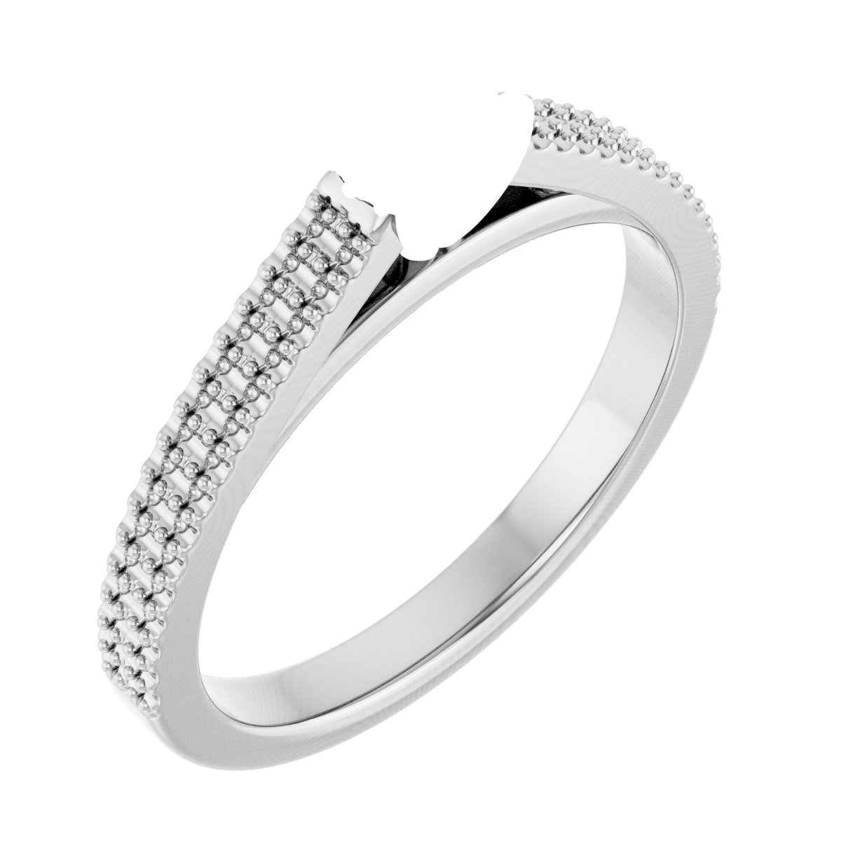 Hidden Halo-Style Engagement Ring