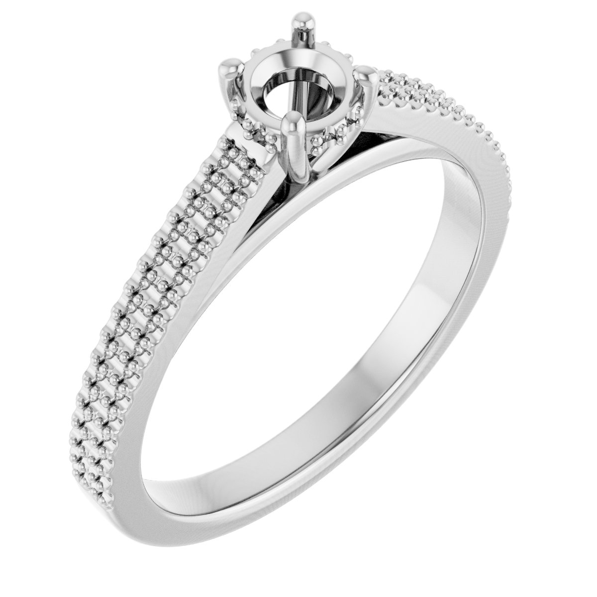 Hidden Halo-Style Engagement Ring