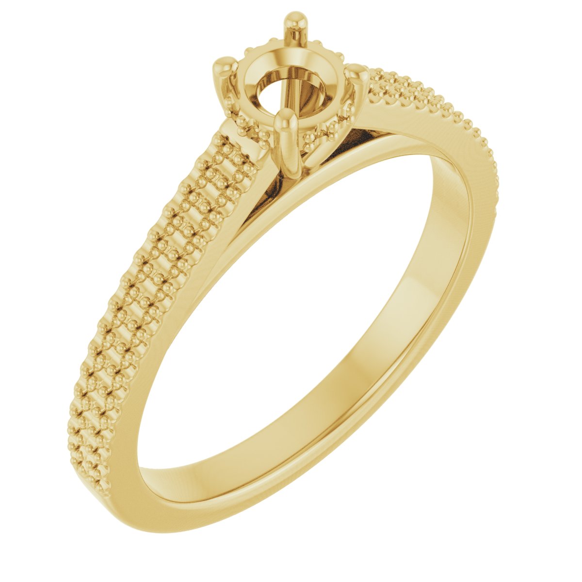 Hidden Halo-Style Engagement Ring