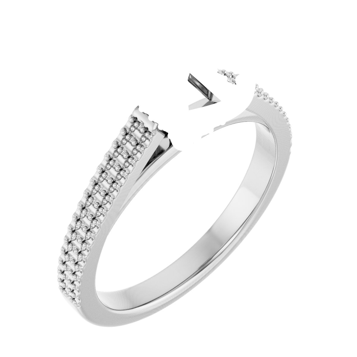 Hidden Halo-Style Engagement Ring