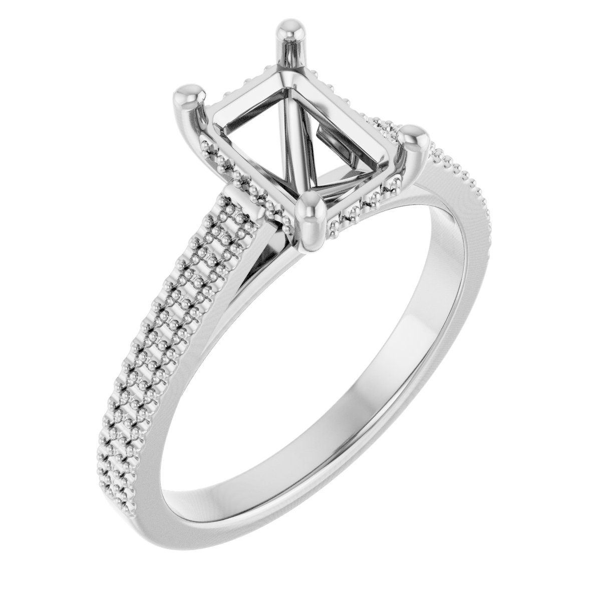Hidden Halo-Style Engagement Ring