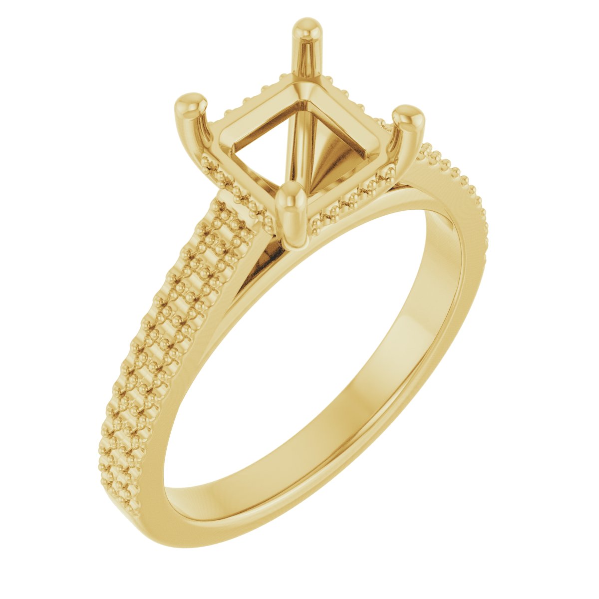 Hidden Halo-Style Engagement Ring