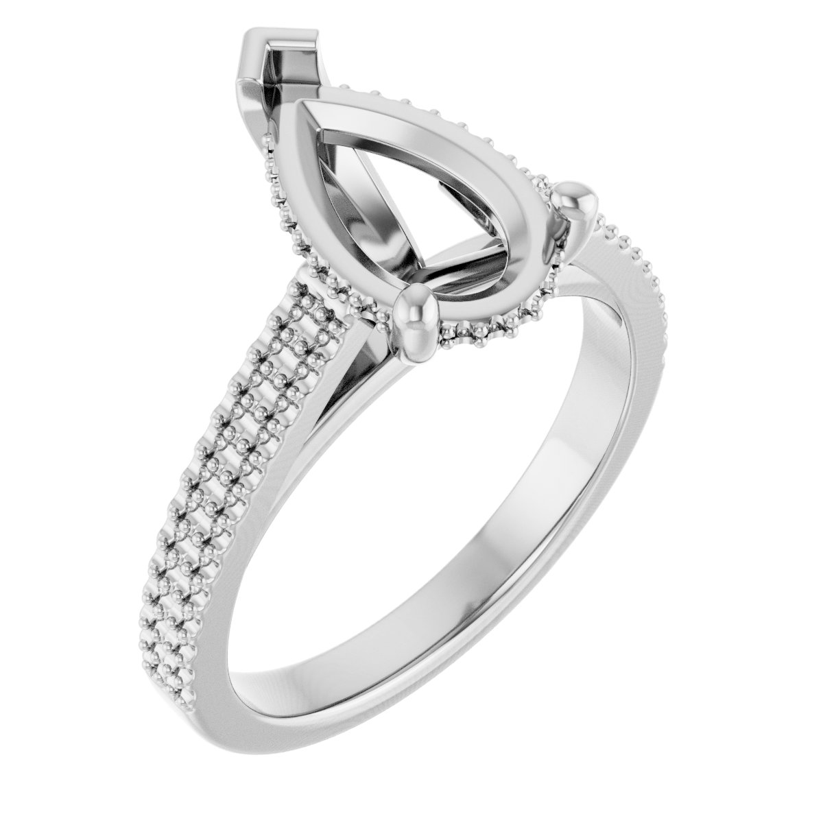 Hidden Halo-Style Engagement Ring