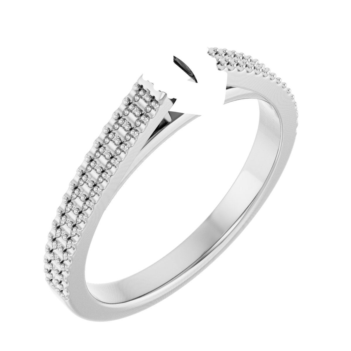 Hidden Halo-Style Engagement Ring