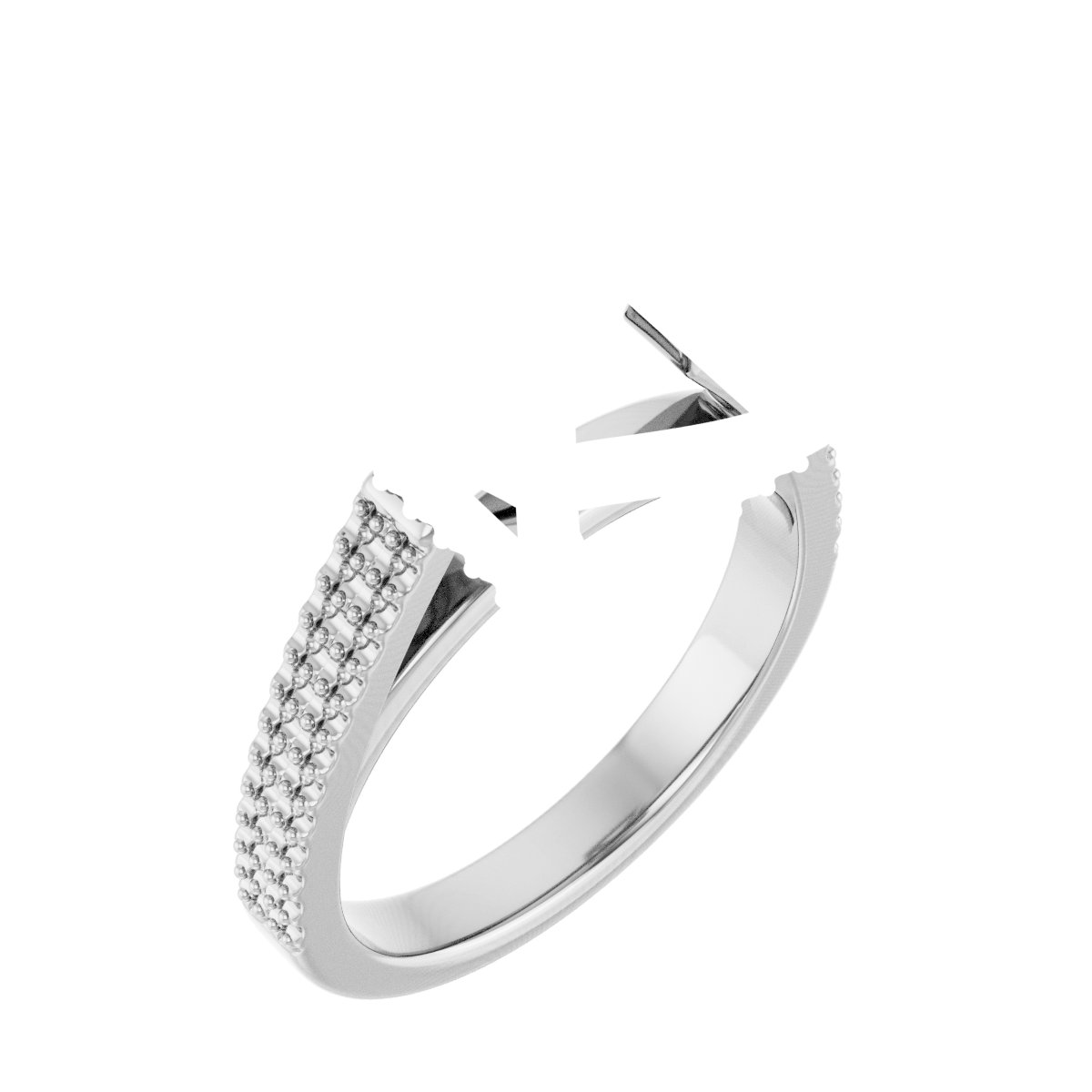 Hidden Halo-Style Engagement Ring