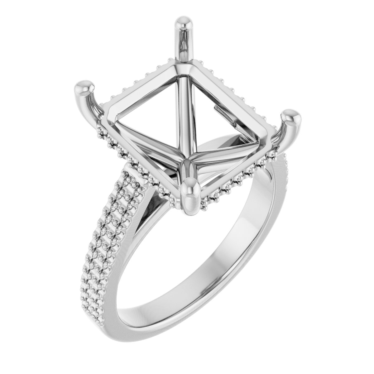 Hidden Halo-Style Engagement Ring