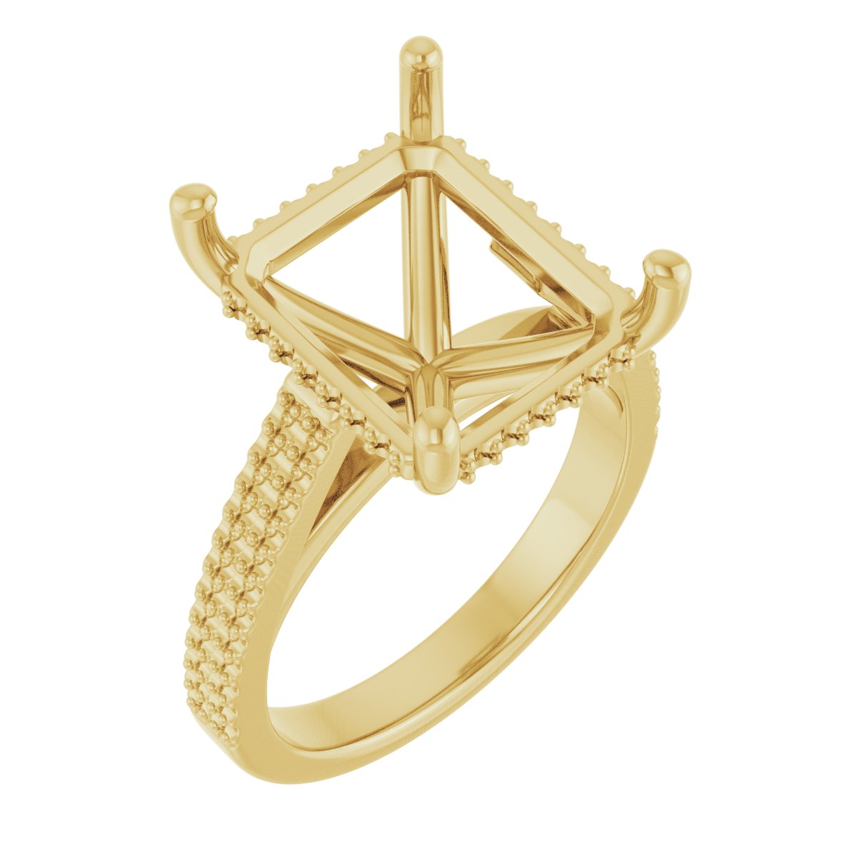 Hidden Halo-Style Engagement Ring