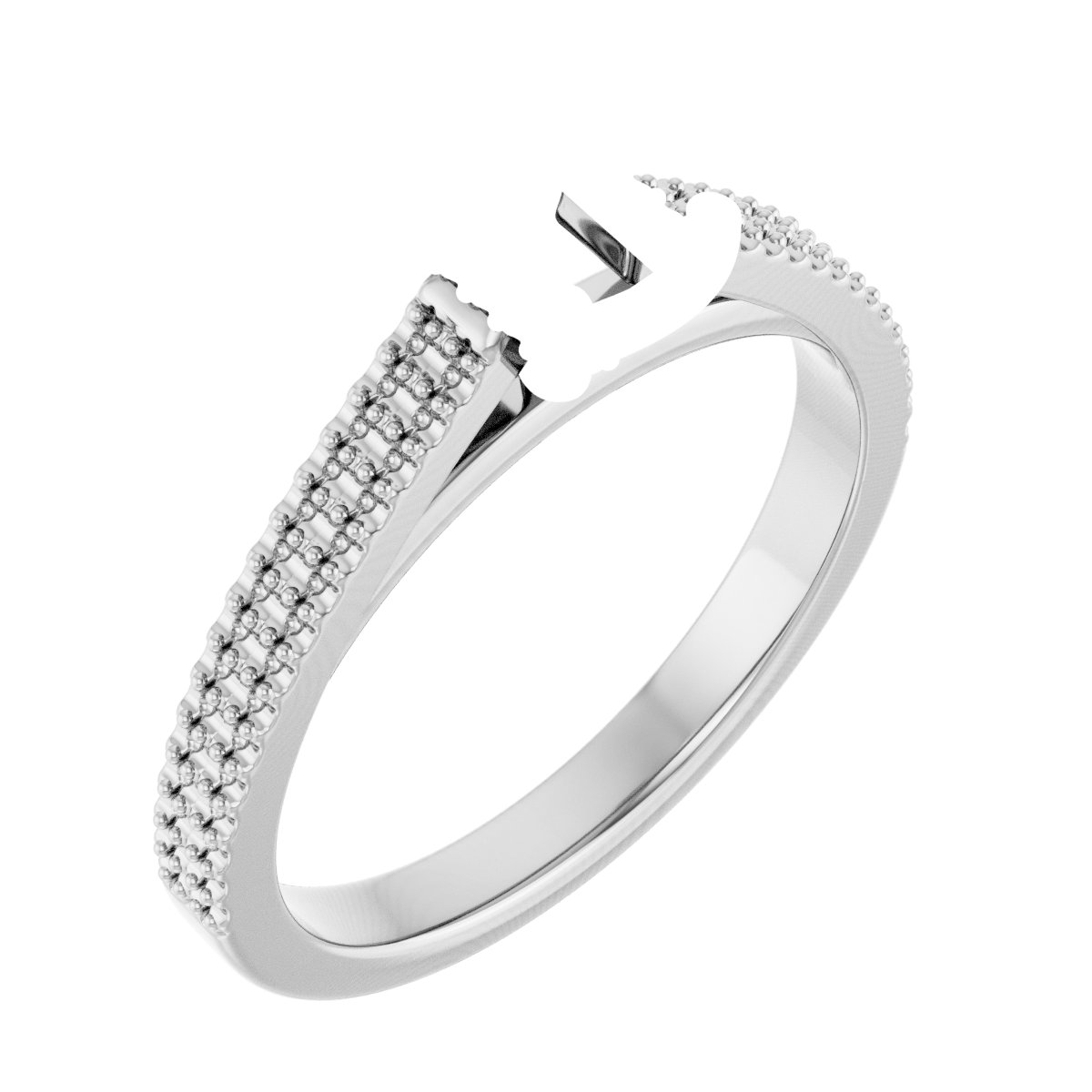 Hidden Halo-Style Engagement Ring