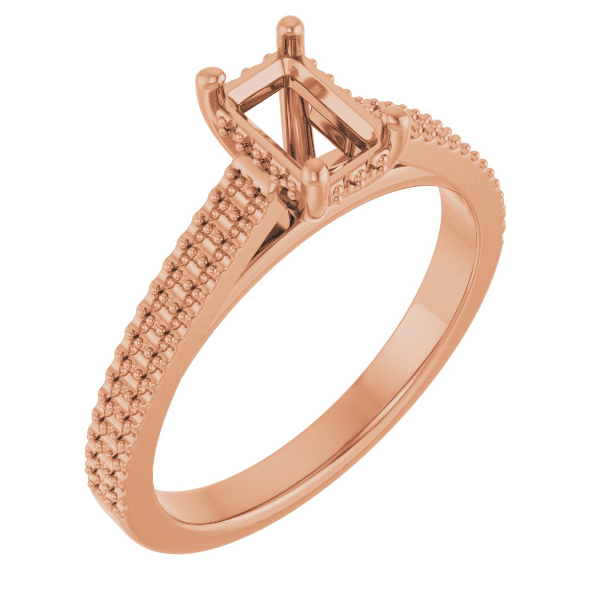 Hidden Halo-Style Engagement Ring