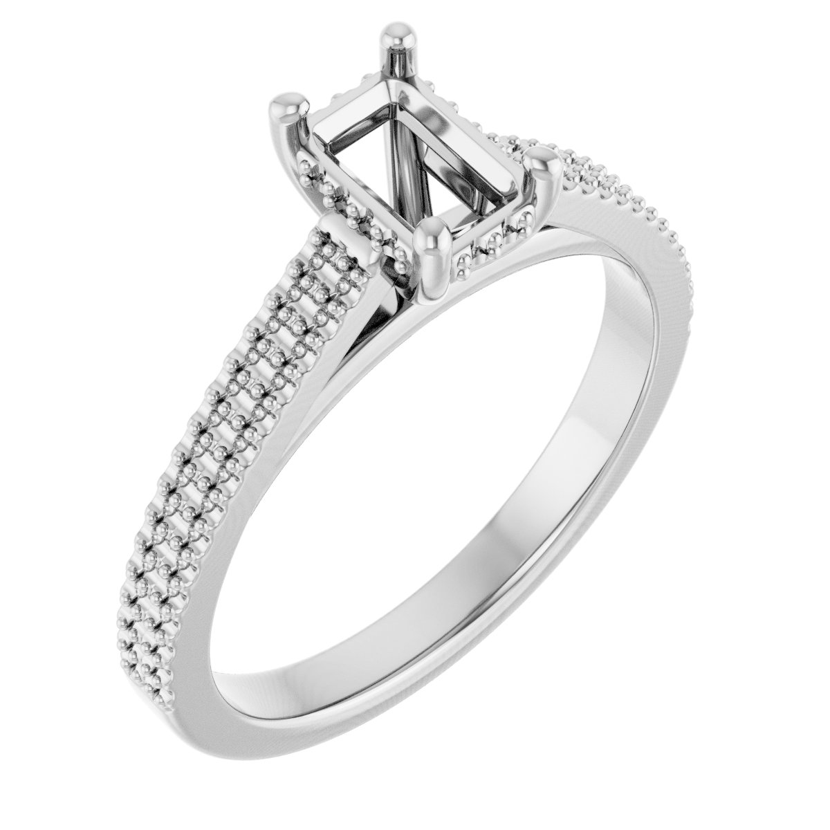 Hidden Halo-Style Engagement Ring