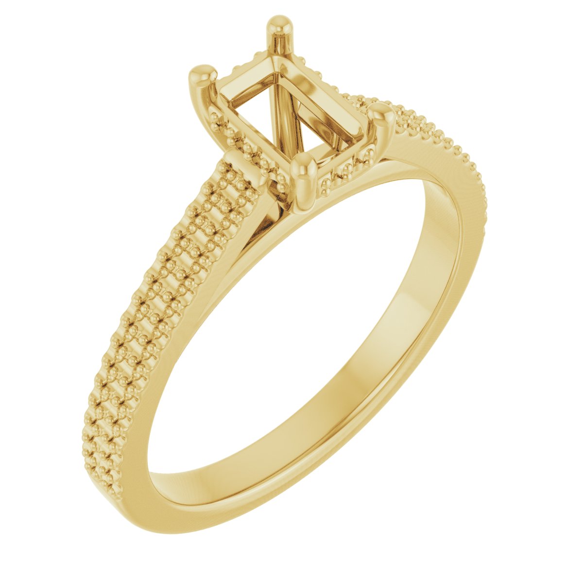 Hidden Halo-Style Engagement Ring