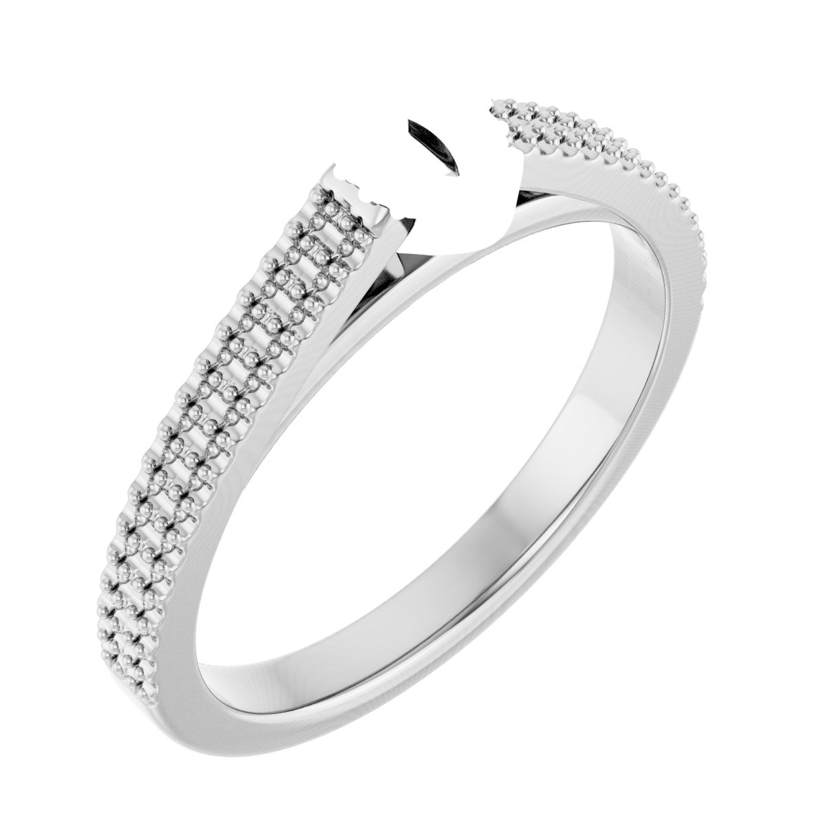 Hidden Halo-Style Engagement Ring