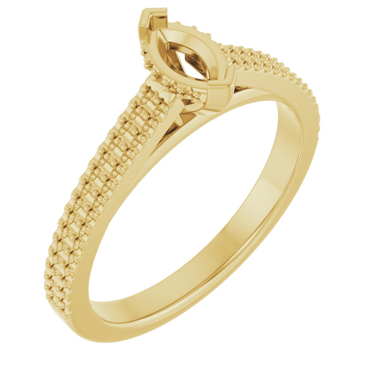 Hidden Halo-Style Engagement Ring