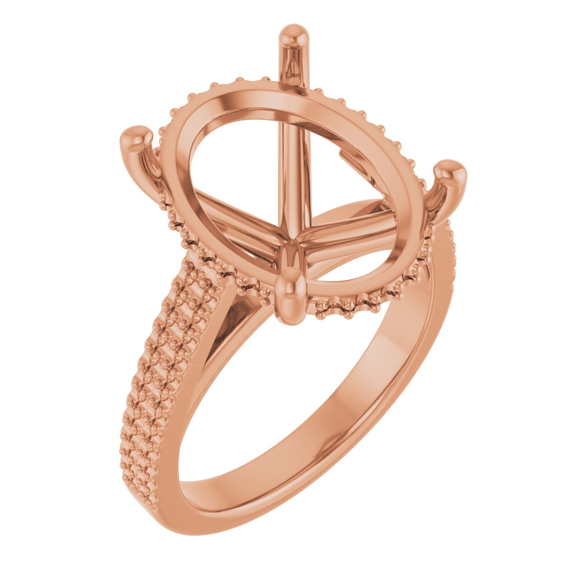 Hidden Halo-Style Engagement Ring