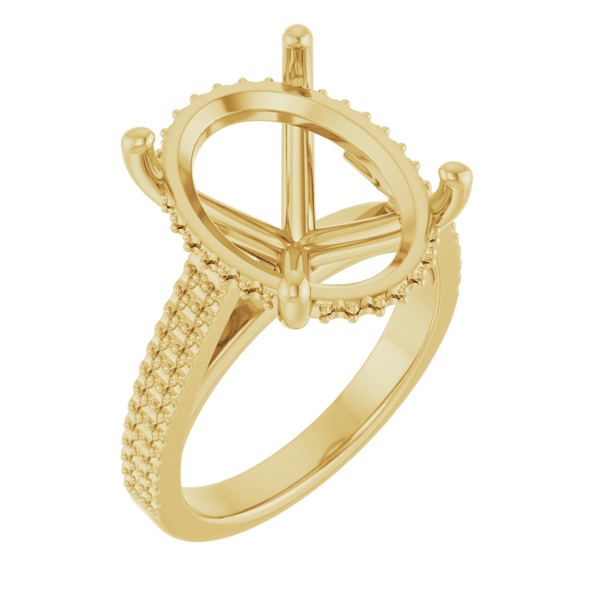 Hidden Halo-Style Engagement Ring