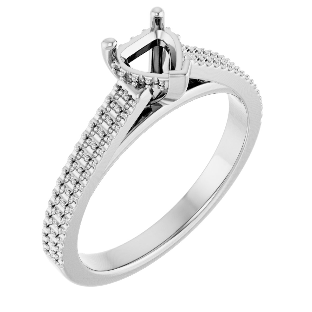 Hidden Halo-Style Engagement Ring