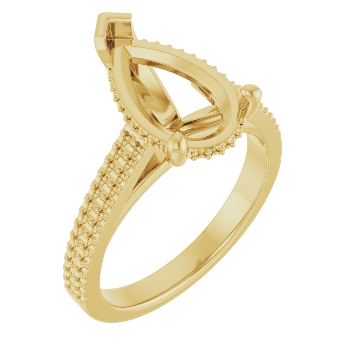 Hidden Halo-Style Engagement Ring