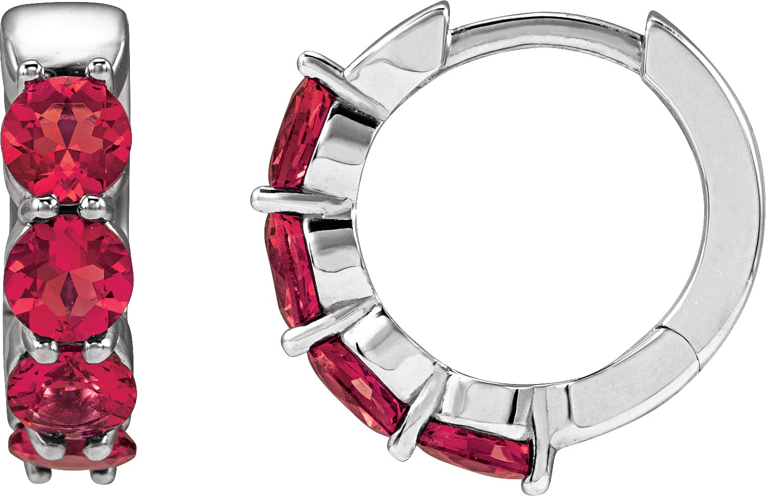 Accented Hoop Earrings