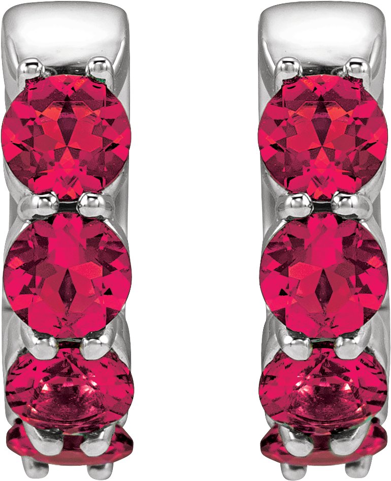 Alternative view of Accented Hoop Earrings