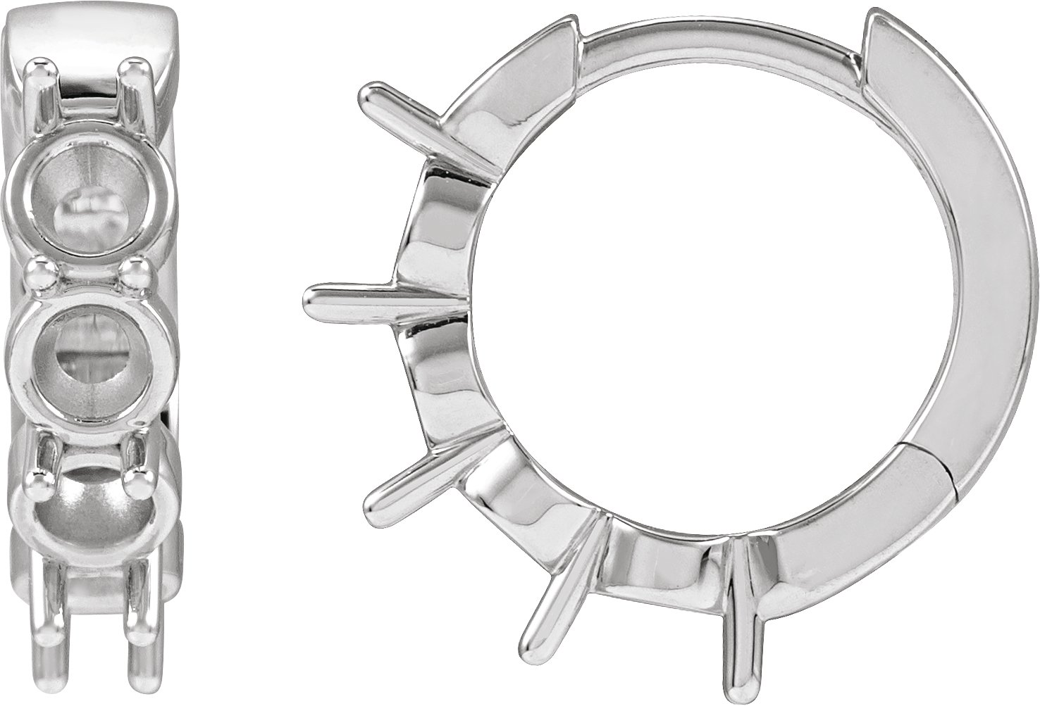 Accented Hoop Earrings