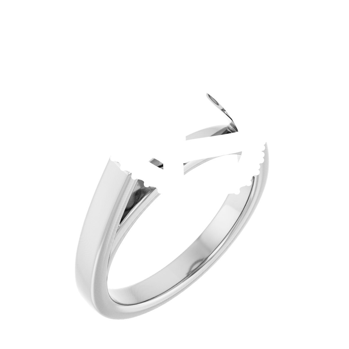 Hidden Halo-Style Engagement Ring