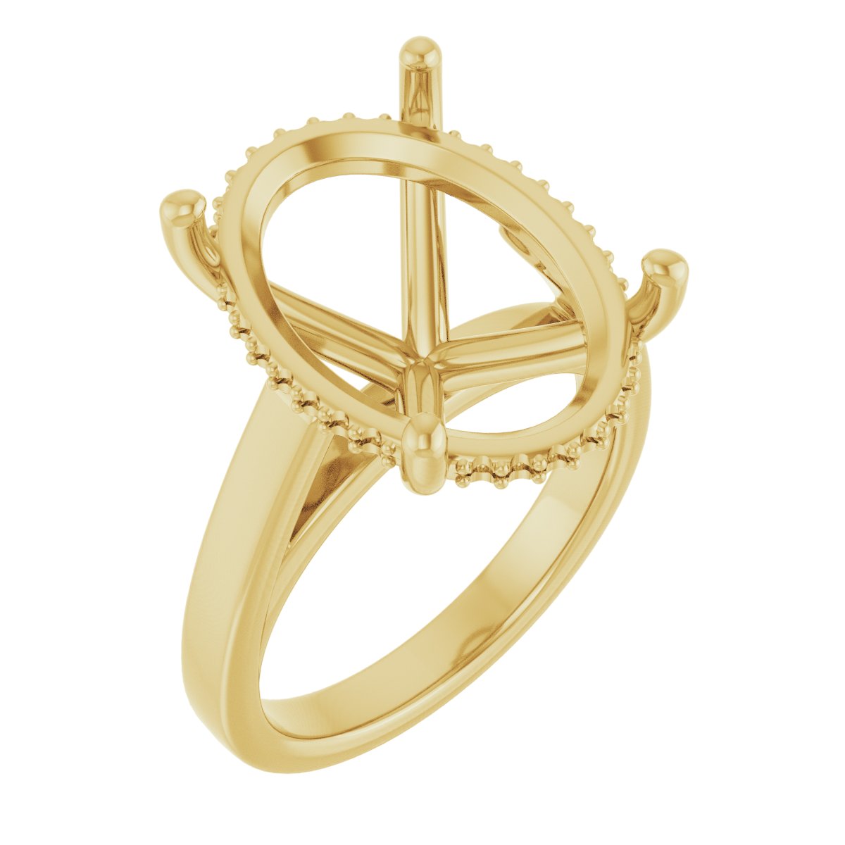Hidden Halo-Style Engagement Ring