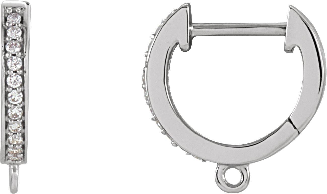 Accented Click-In Hoop Earring Top