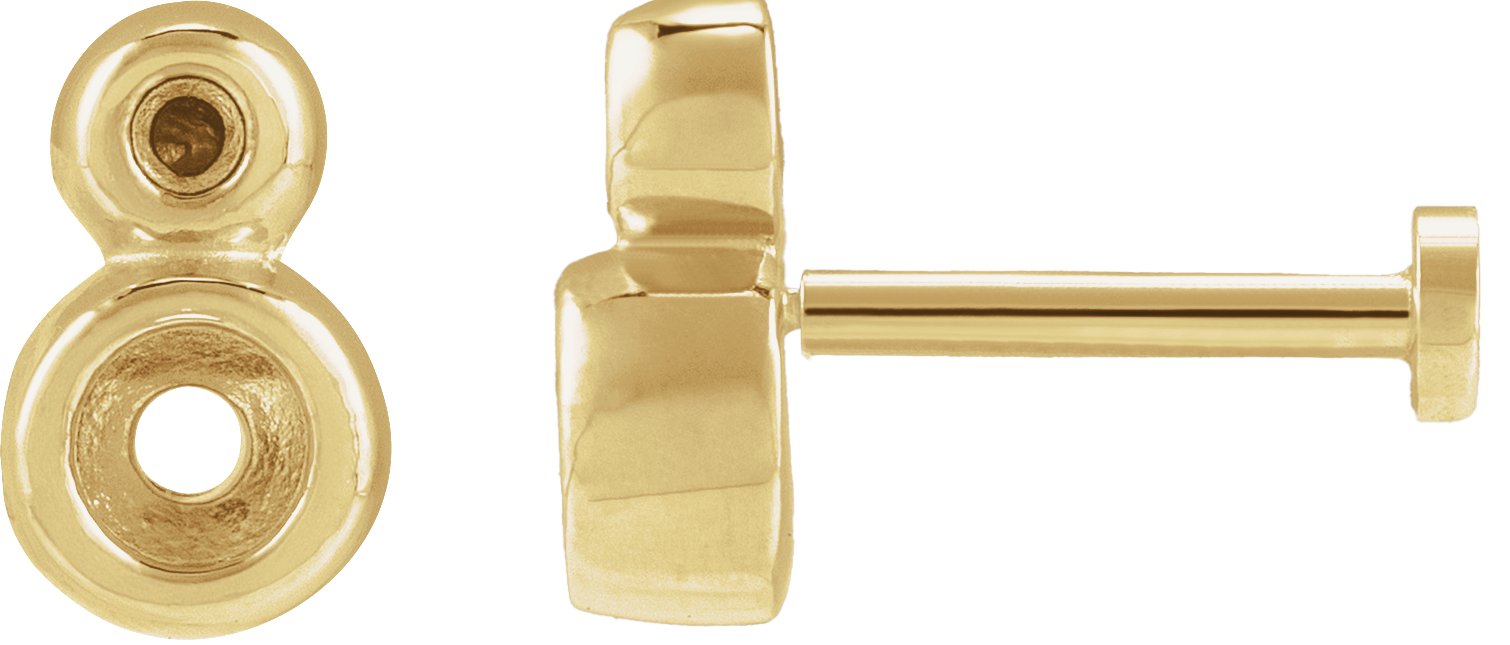 Accented Bezel-Set Earrings
