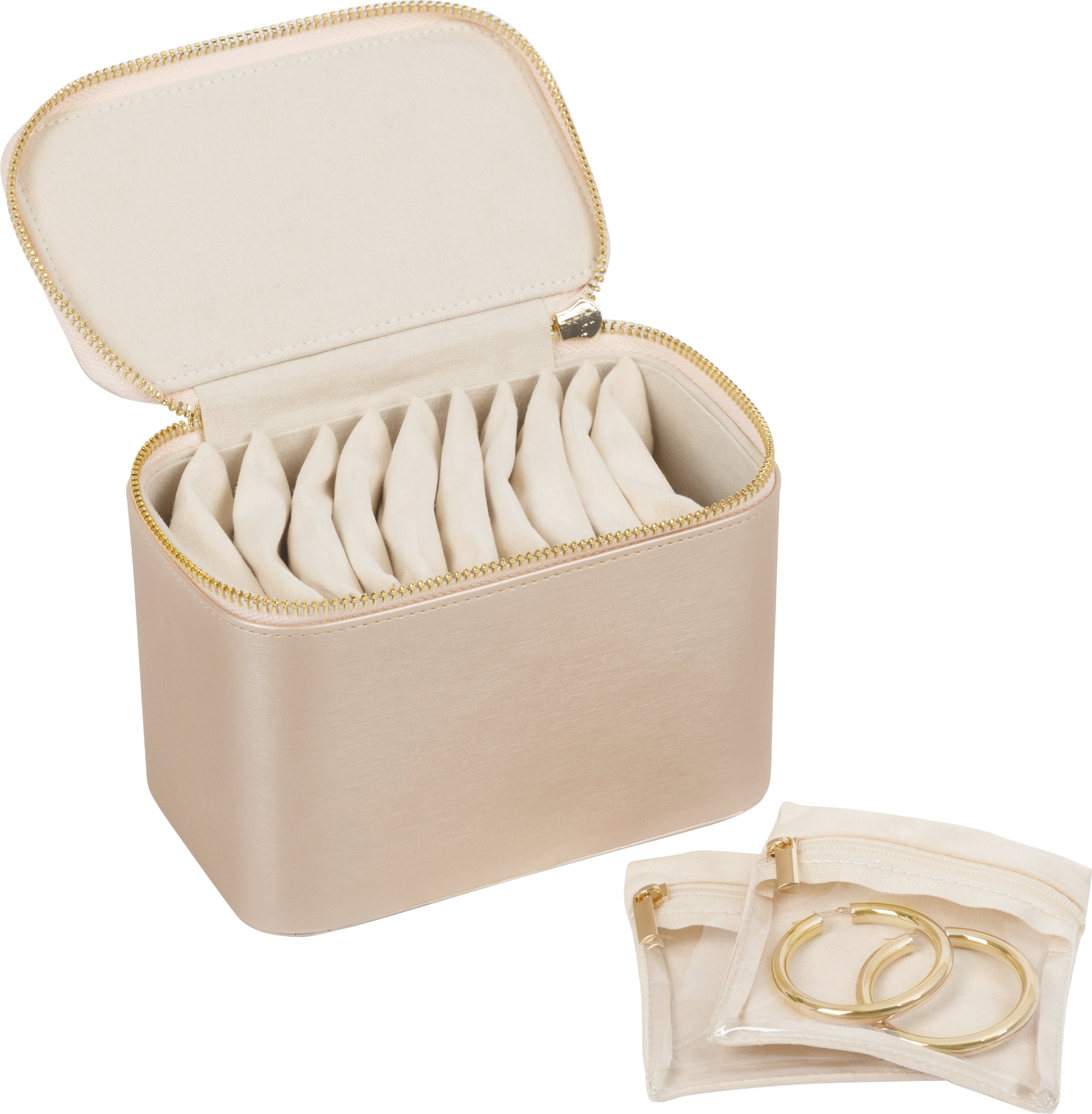 Leatherette Travel Case with Pouches
