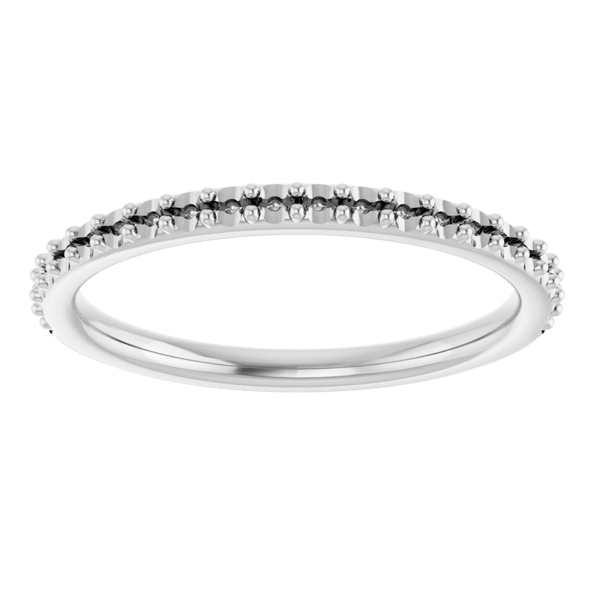Band Mounting for 7.5 mm Square Ring view 3