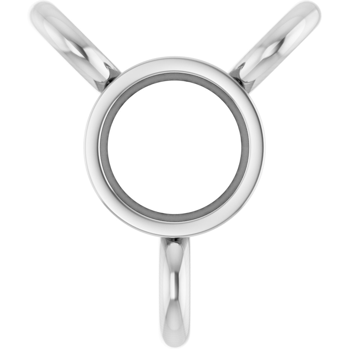Bezel-Set Solitaire Necklace Center