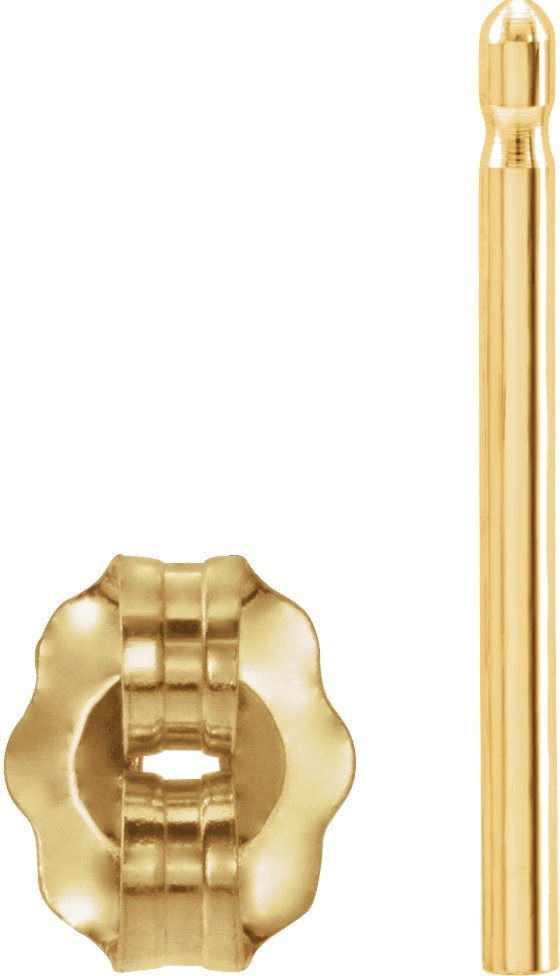 4.2 mm OD Friction Earring Post & Back Set