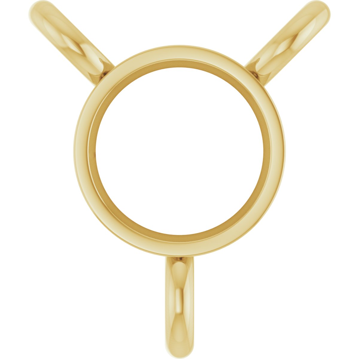 Bezel-Set Solitaire Necklace Center