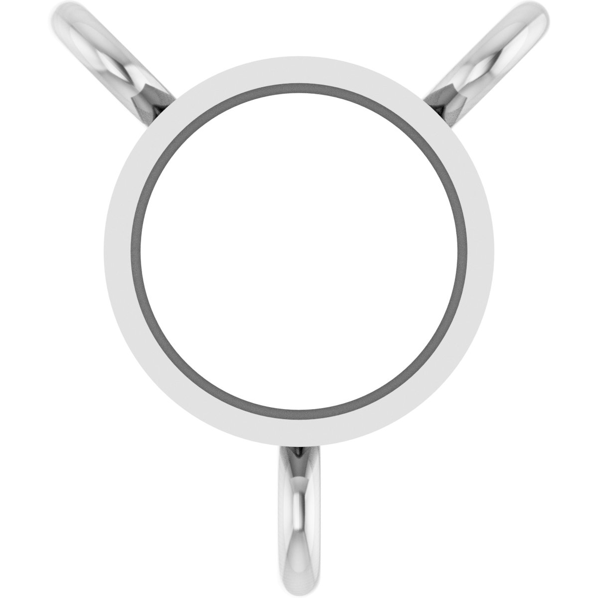 Bezel-Set Solitaire Necklace Center