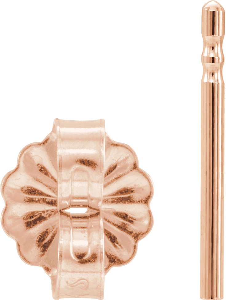 5.5 mm OD Friction Earring Post & Back Set