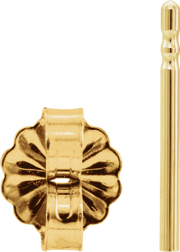 5.5 mm OD Friction Earring Post & Back Set