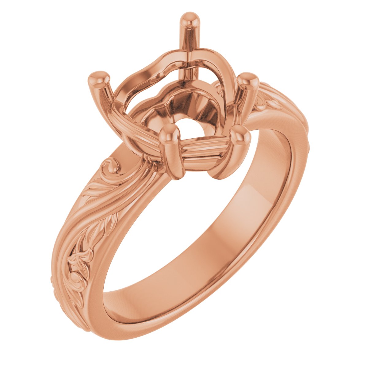 Solitaire Sculptural Engagement Ring or Band