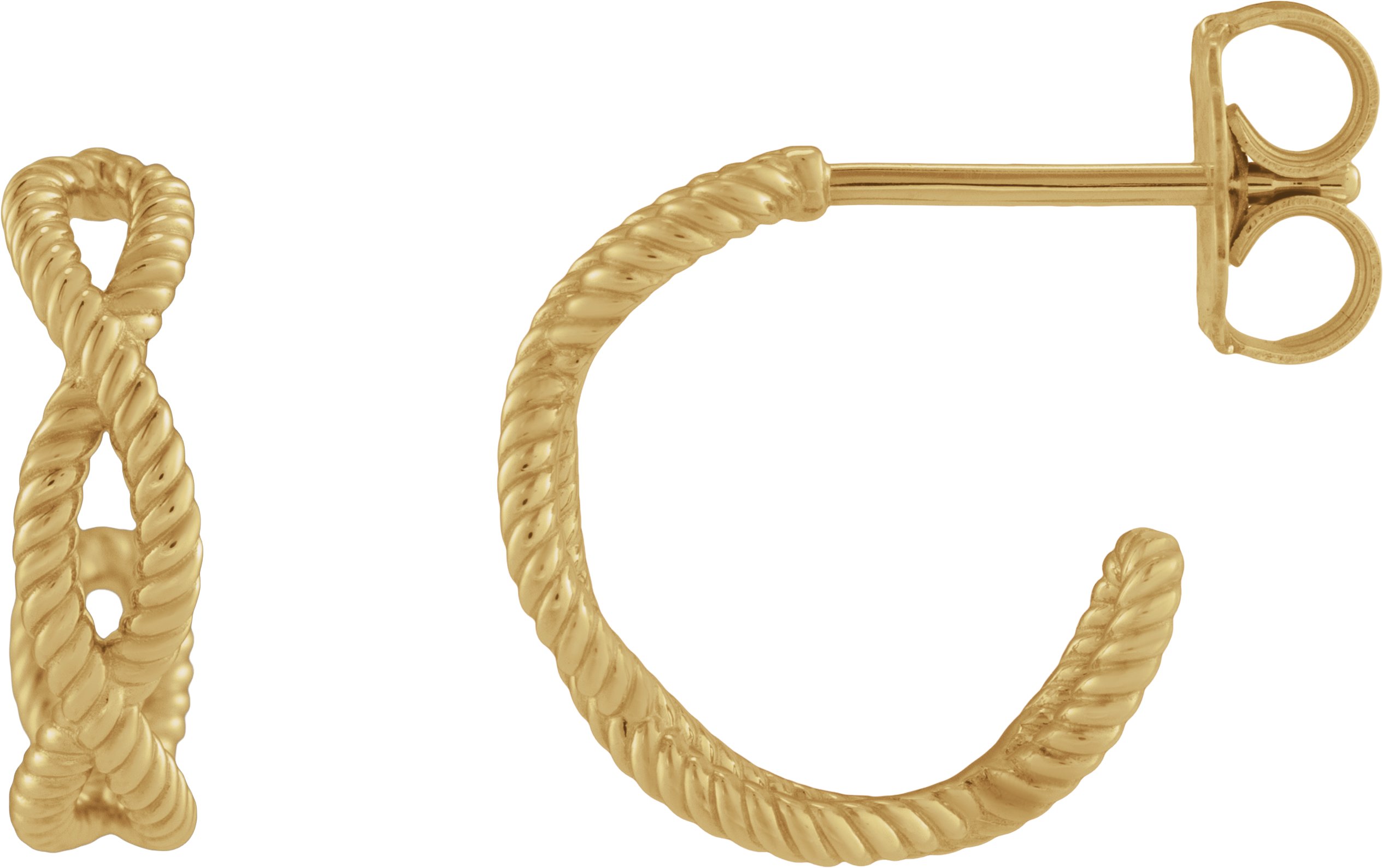 Rope Hoop Earrings