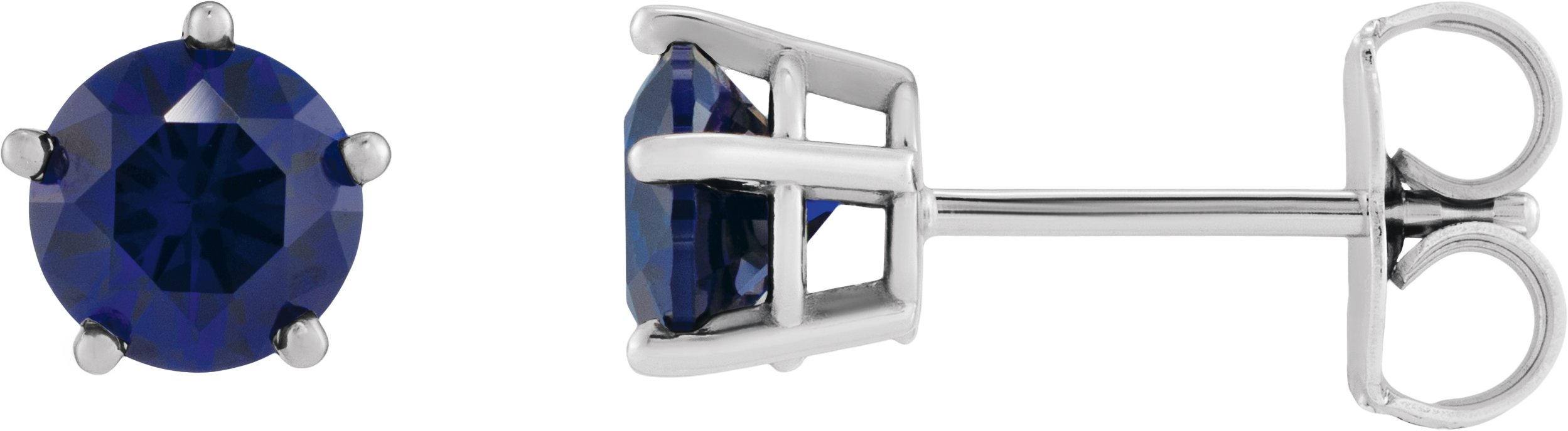 Solitaire Stud Earrings