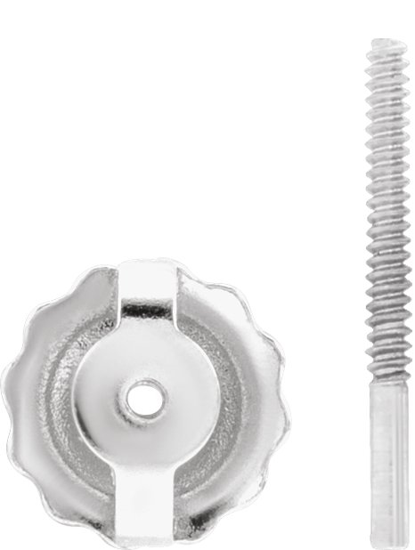 5.5 mm OD Threaded Earring Post & Back Set