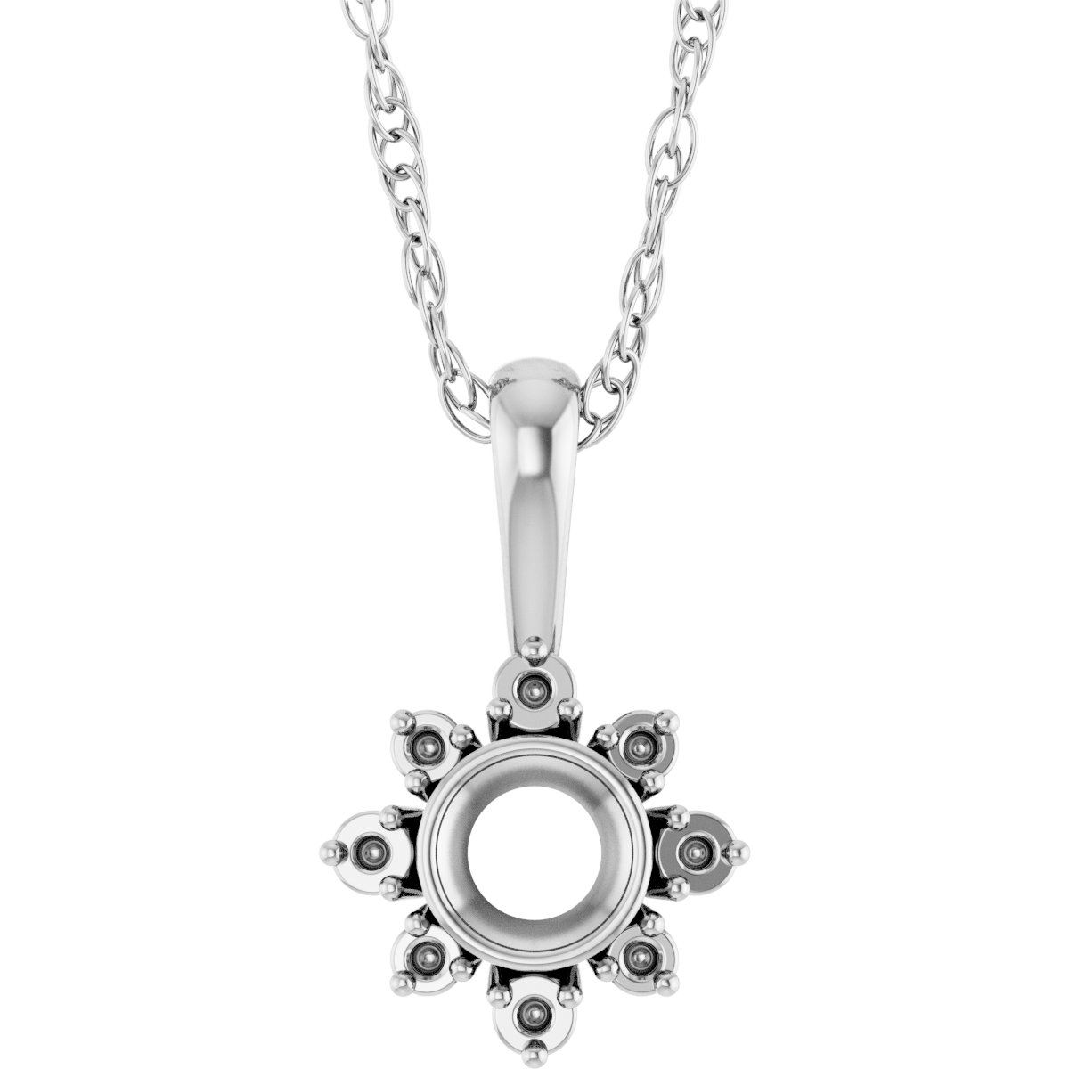 Halo-Style Necklace or Pendant
