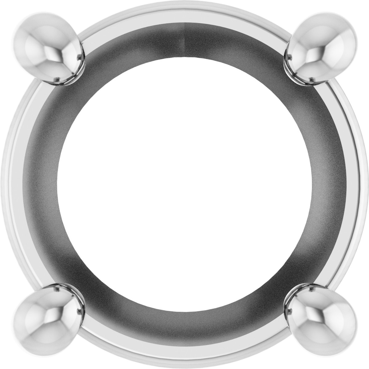 Round 4-Prong Slide Pendant