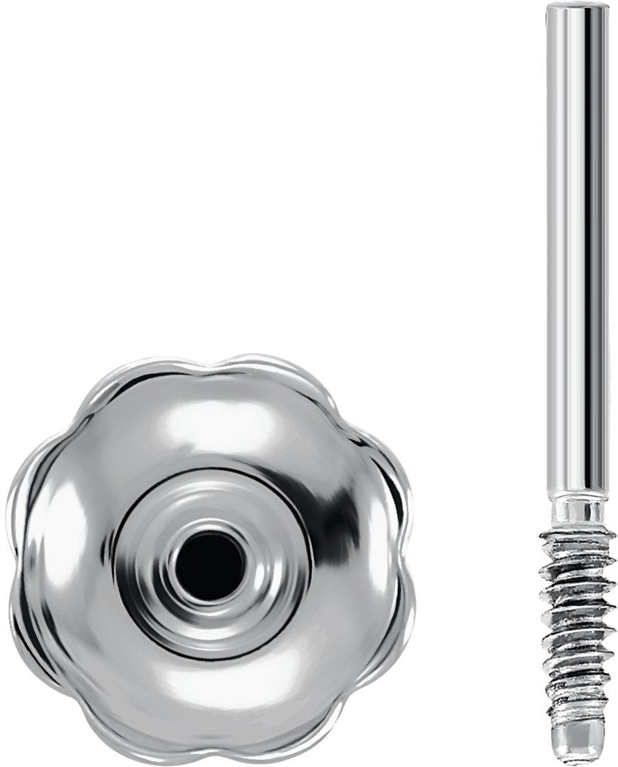 4.5 mm OD Baby Threaded Earring Post & Back Set