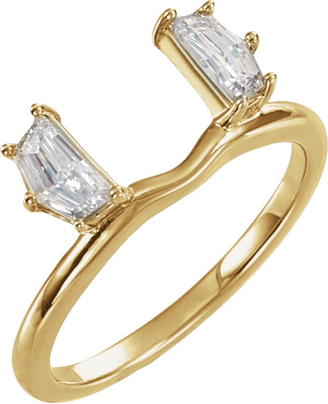 1/2 CTW Lab-Grown Diamond Wrap-Style Ring Enhancer – 14K Yellow Gold